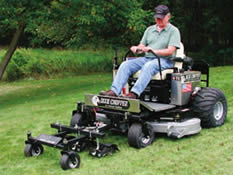 riding mower with addons