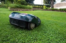 The husqvarna automower leaves a carpet-like finish to a lawn